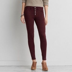 american eagle sateen high-rise jeggings